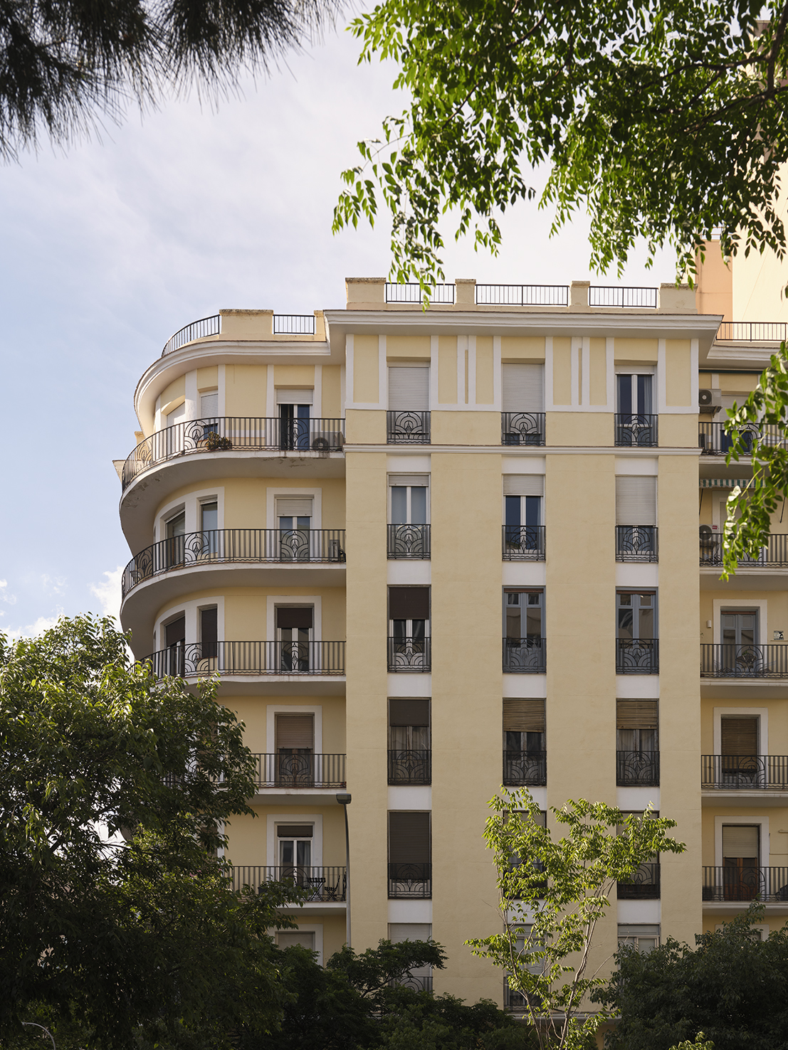 Facade of Casa Victoria at Avenida Reina Victoria 66, Madrid